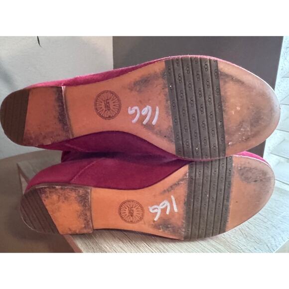 UGG Australia Red Suede Slouch Boots Highkoo - Women’s - US 6.5 - Picture 8 of 14
